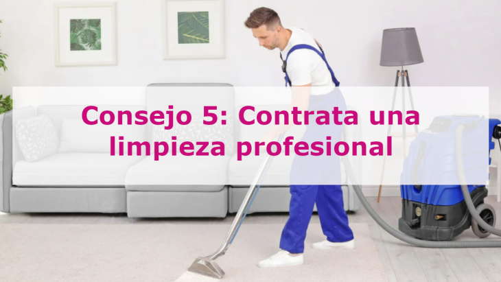 Consejo 5: Contrata una limpieza profesional